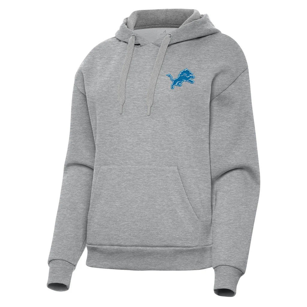 NFL Detroit Lions Women's Antigua Victory Pullover Hoodie - Heather gray