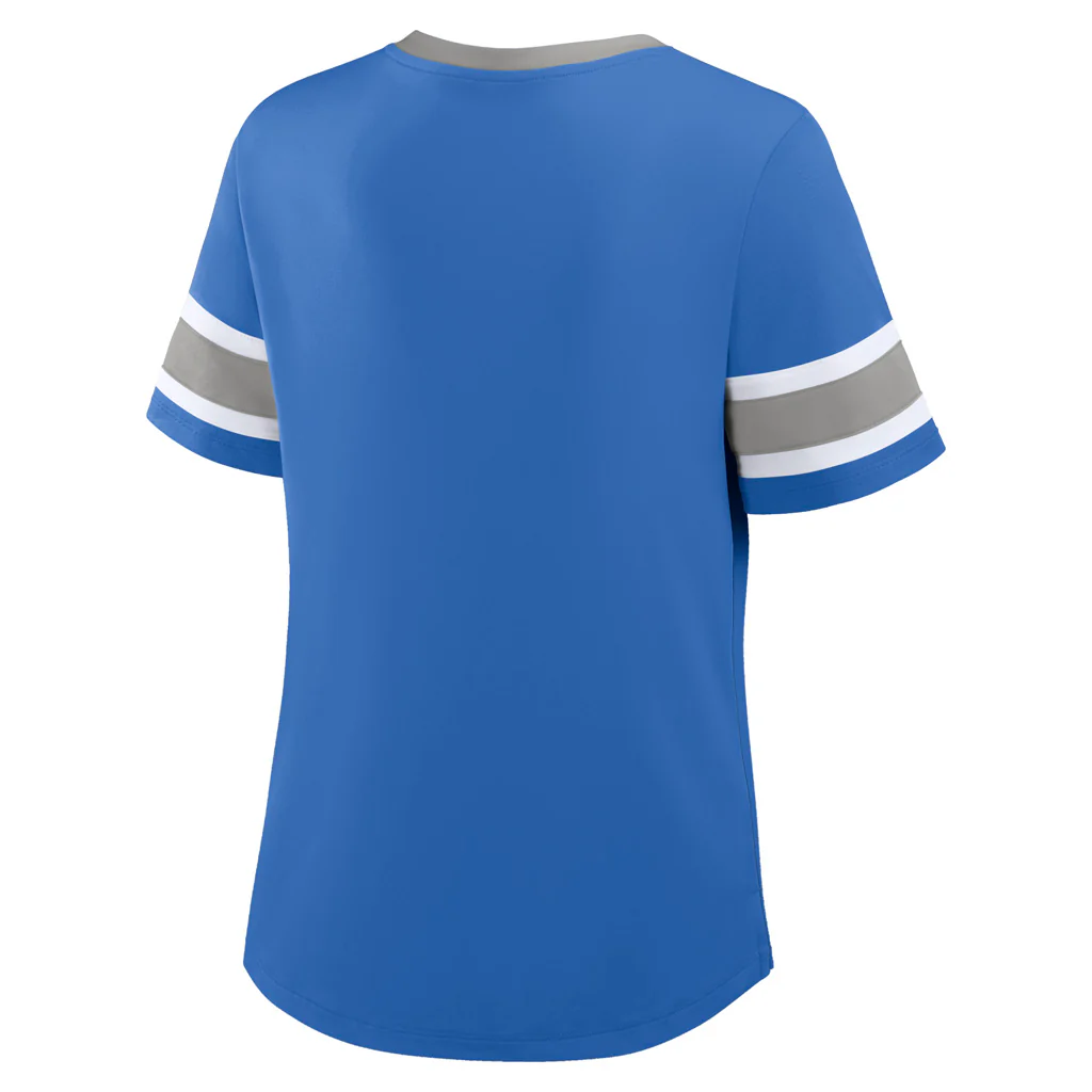 NFL Detroit Lions Women's Fanatics Draw Play Athena Lace-Up Top - Blue - Image 3