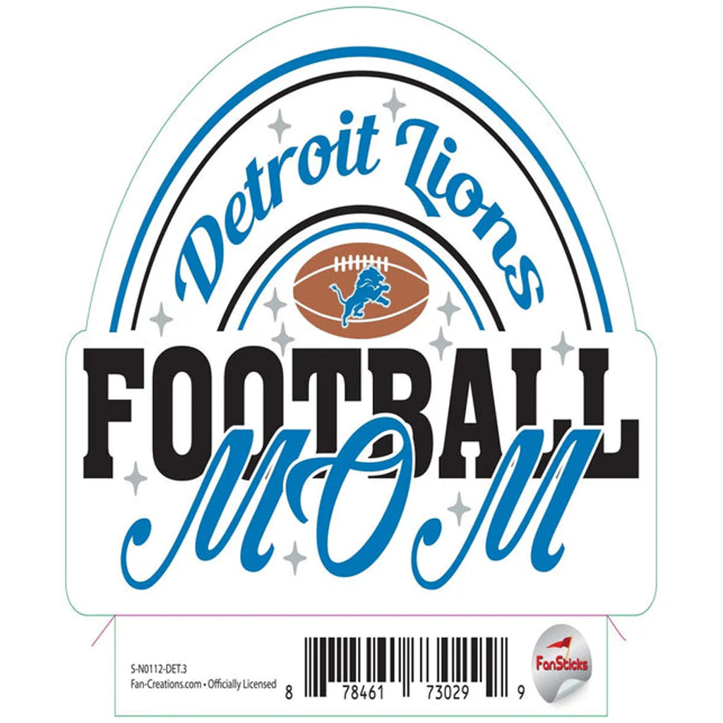 NFL Detroit Lions Fan Creations Mom Sticker