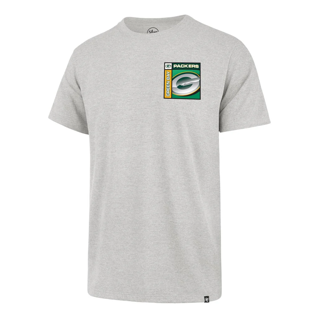 NFL Green Bay Packers '47 Chrome Plate Franklin T-Shirt - Gray - Image 2