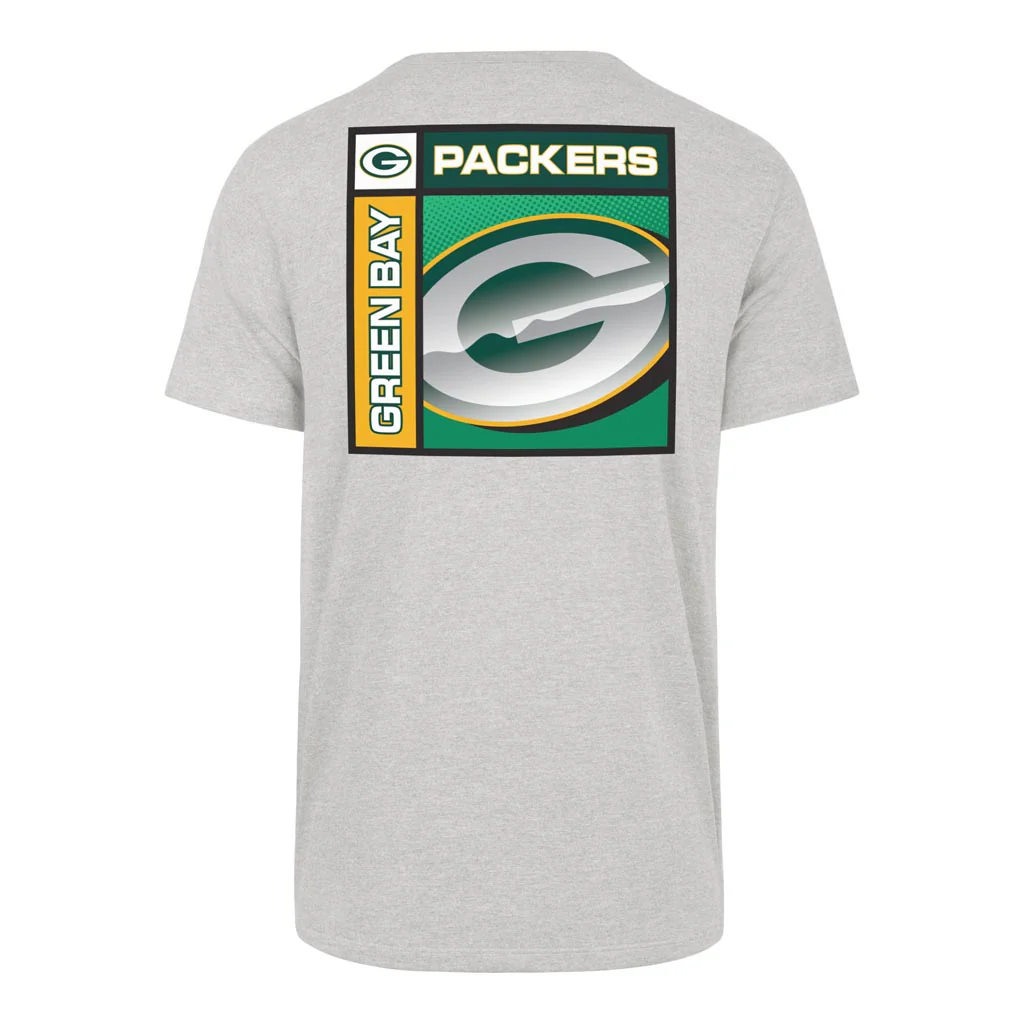 NFL Green Bay Packers '47 Chrome Plate Franklin T-Shirt - Gray - Image 3