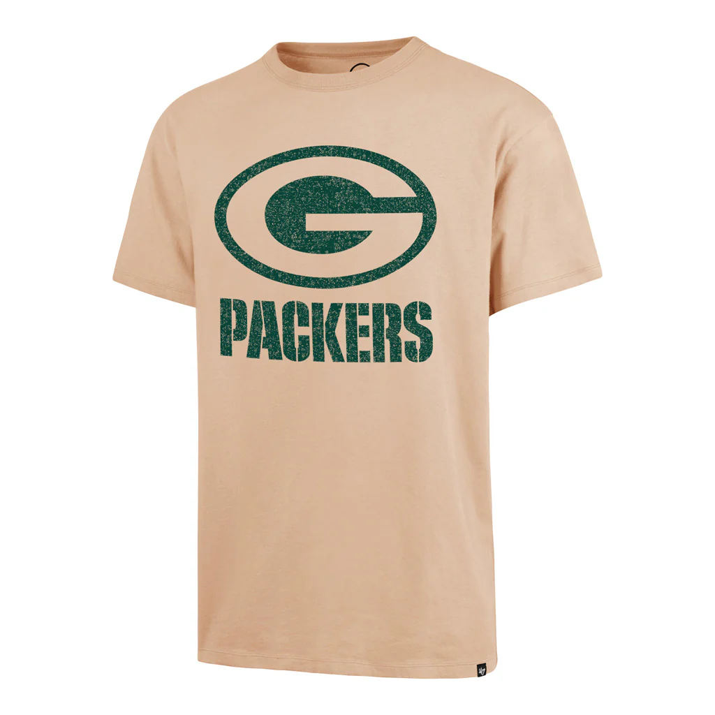 NFL Green Bay Packers '47 Dusted Imprint River T-Shirt - Khaki