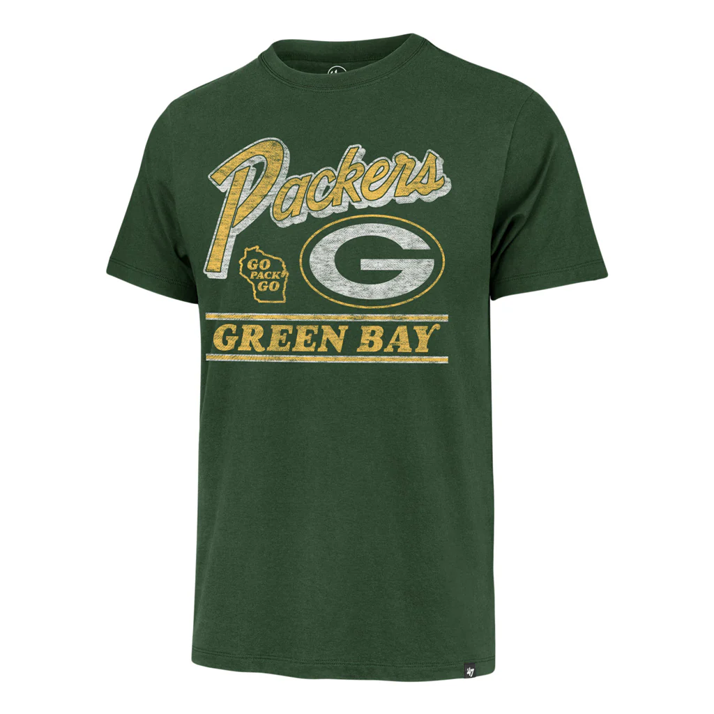 NFL Green Bay Packers '47 Fly By Franklin T-Shirt - Green - Image 2