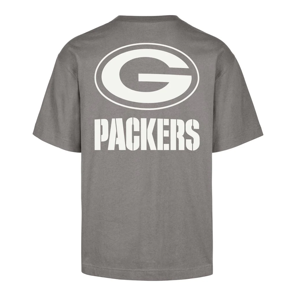 NFL Green Bay Packers '47 Wolf Lateral Foundation T-Shirt - Gray - Image 3