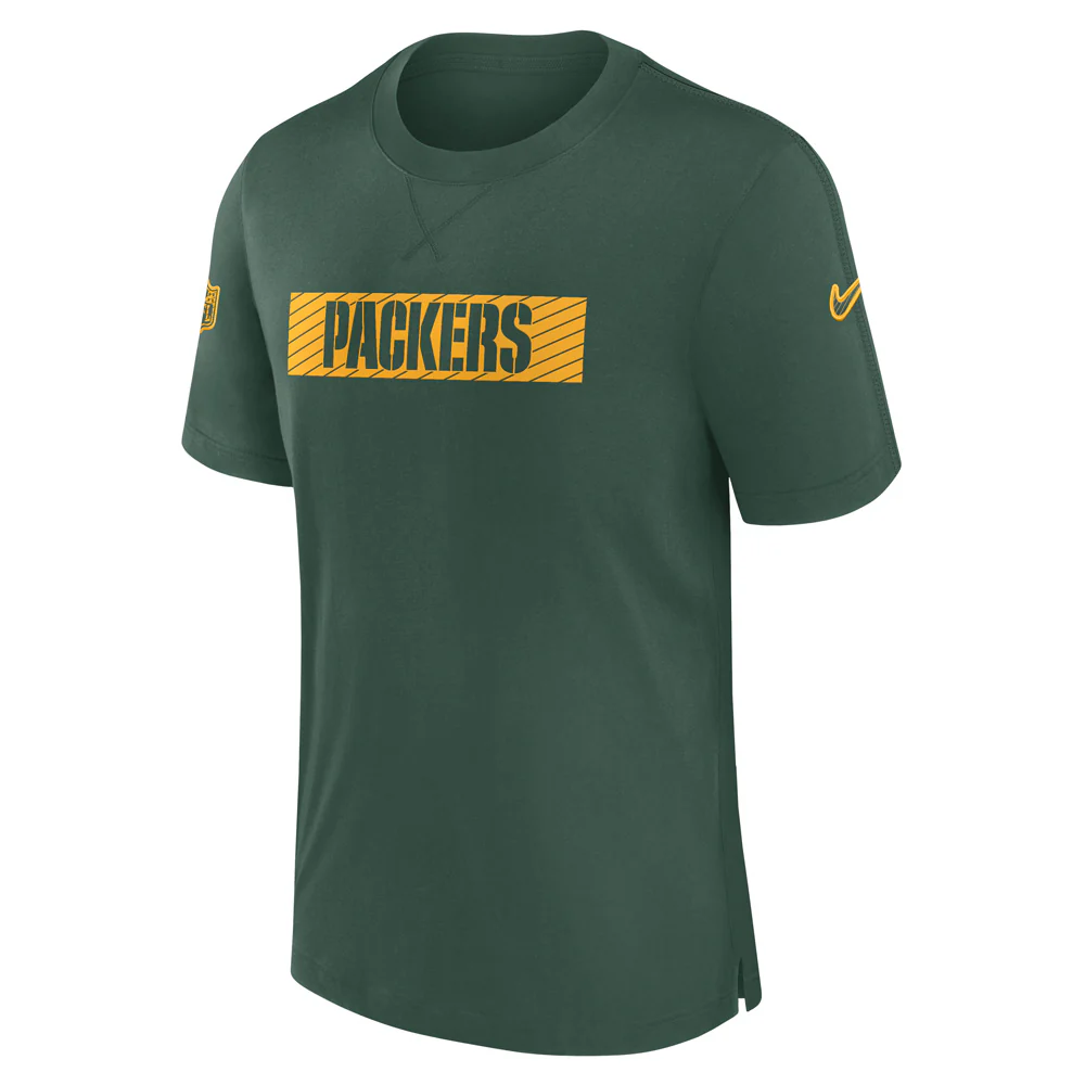 NFL Green Bay Packers Nike Sideline Player Performance T-Shirt - Green - Image 2