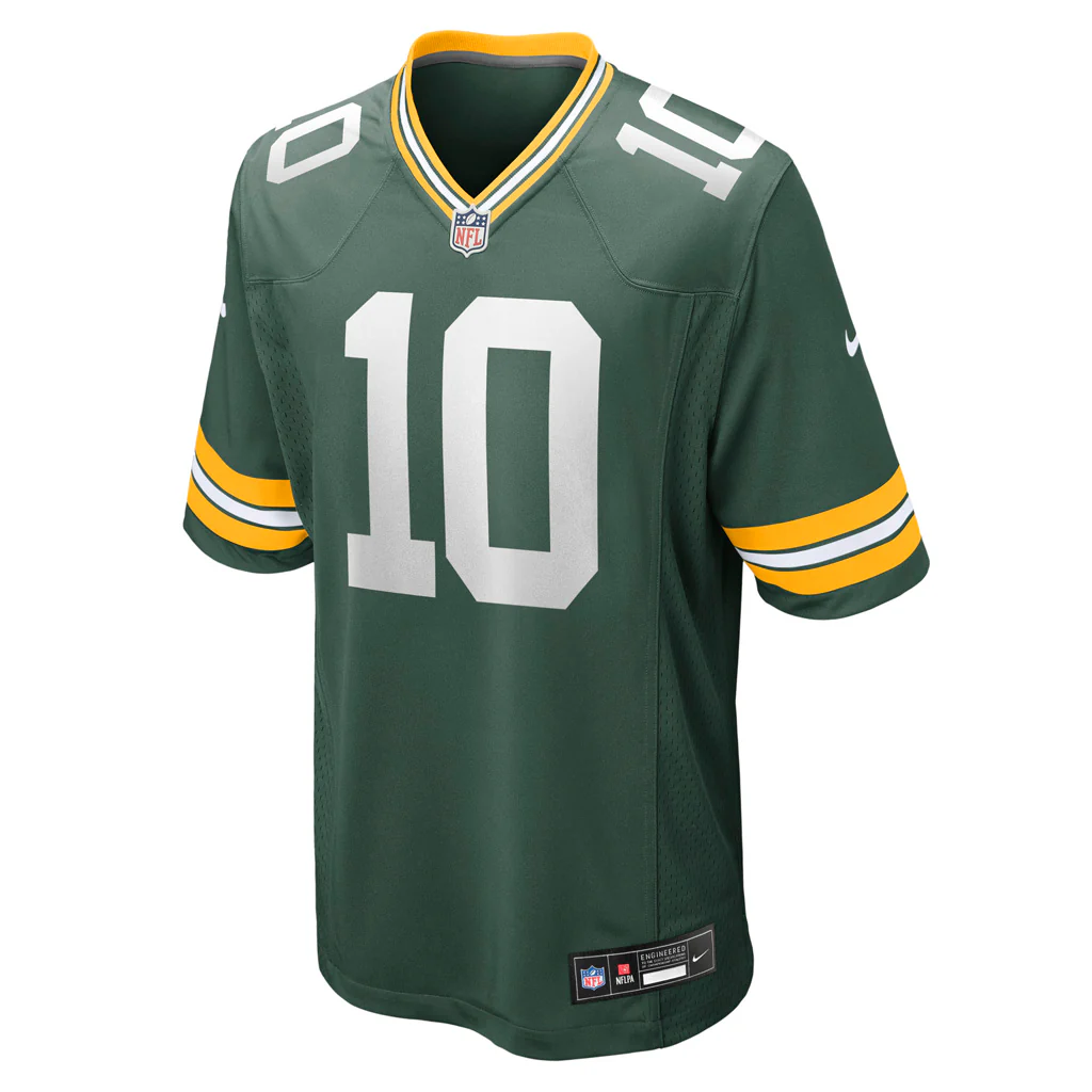 NFL Green Bay Packers Jordan Love Nike Home Game Jersey - Green - Image 2