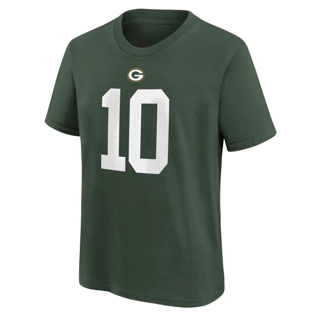 NFL Green Bay Packers Jordan Love Youth Nike Name & Number T-Shirt - Green - Image 2