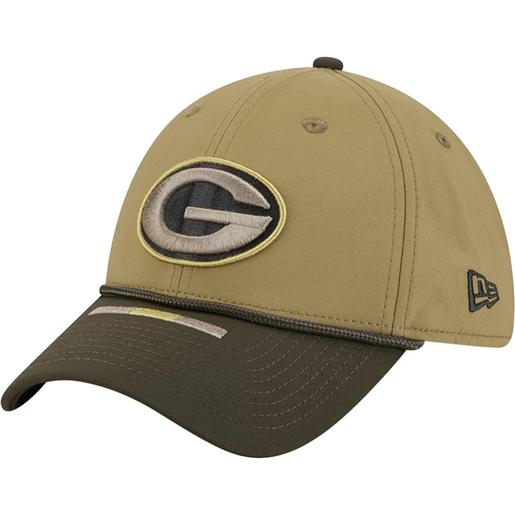 NFL Green Bay Packers New Era 2025 Salute to Service 39THIRTY Flex Fit Hat - Green - Image 2
