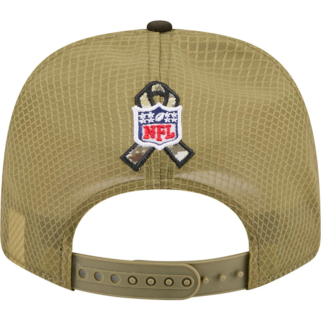 NFL Green Bay Packers New Era 2025 Salute to Service 9SEVENTY Stretch-Snapback Hat - Green - Image 4
