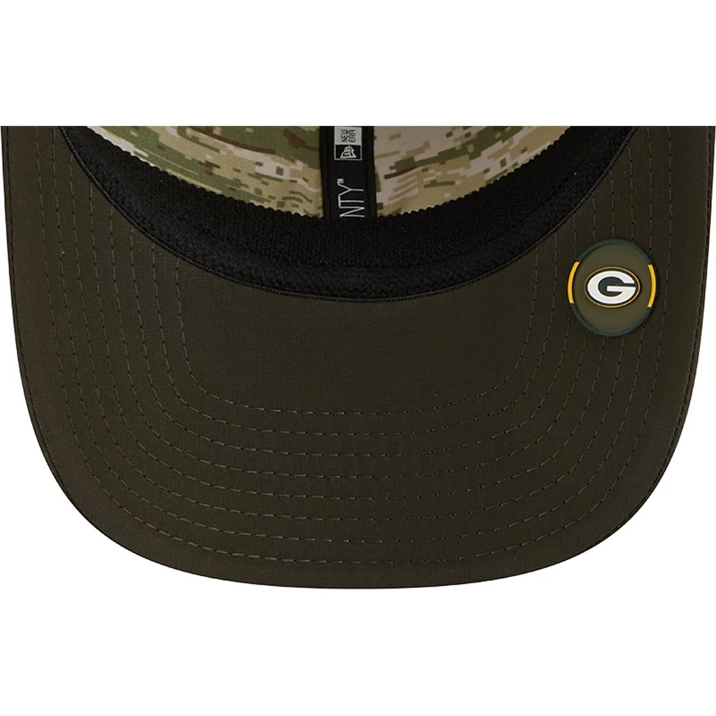 NFL Green Bay Packers New Era 2025 Salute to Service 9SEVENTY Stretch-Snapback Hat - Green - Image 5