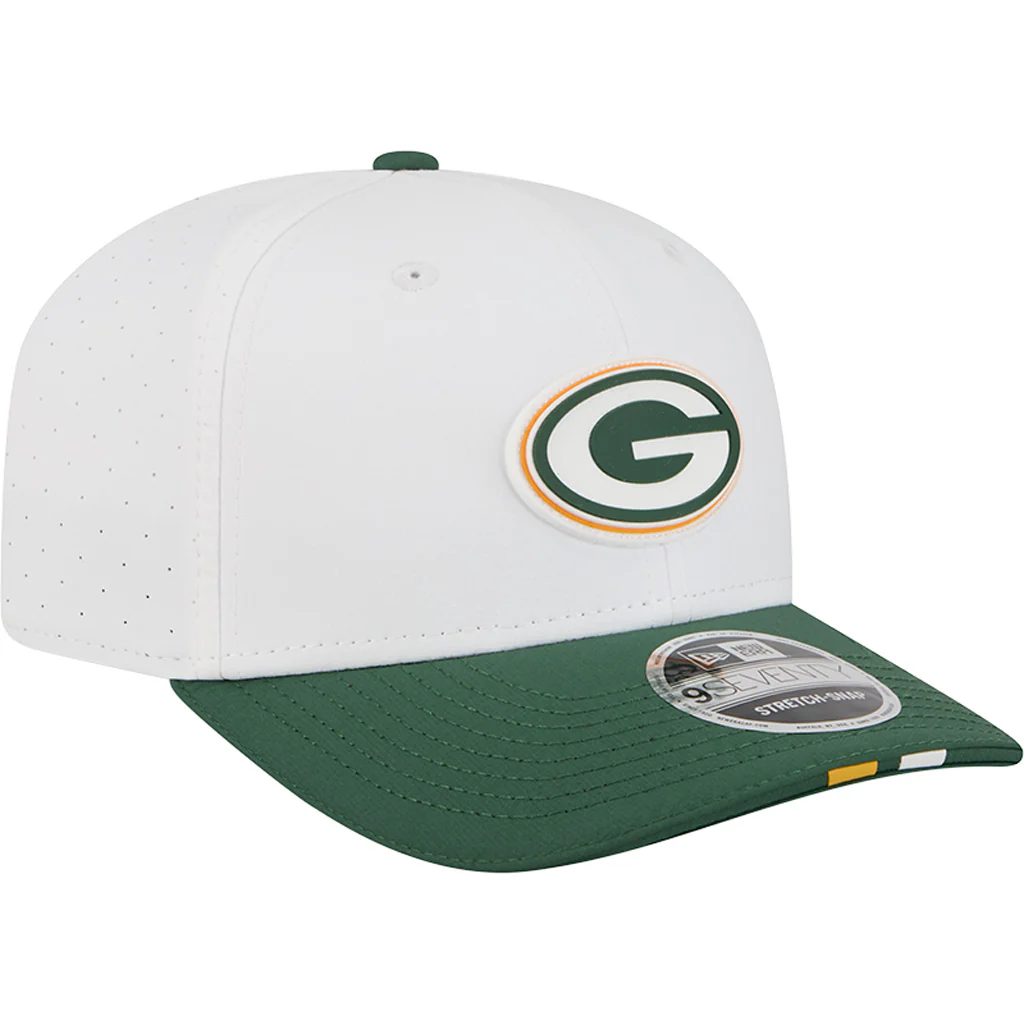 NFL Green Bay Packers New Era 2025 Training 9SEVENTY Stretch-Snapback Hat - White - Image 2