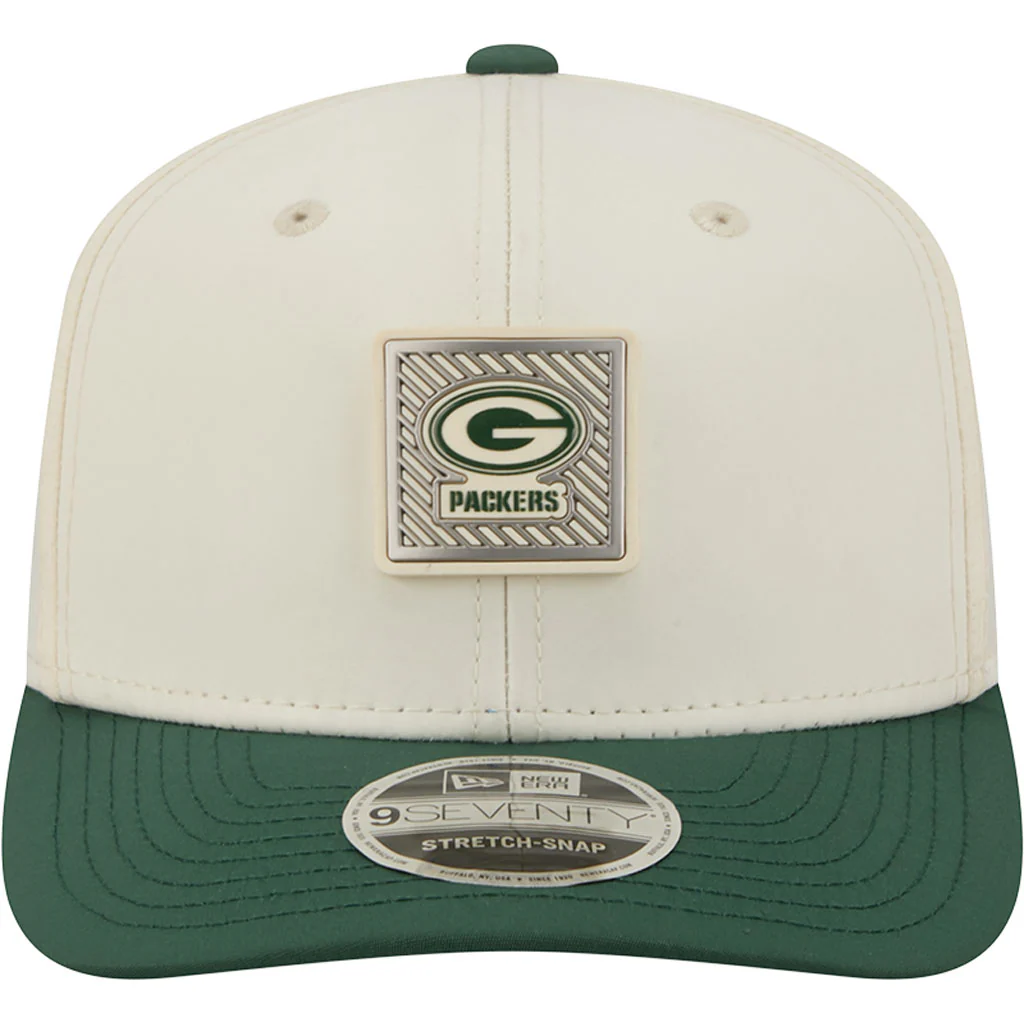 NFL Green Bay Packers New Era 2026 Training 9SEVENTY Stretch Snapback Hat - Cream - Image 3