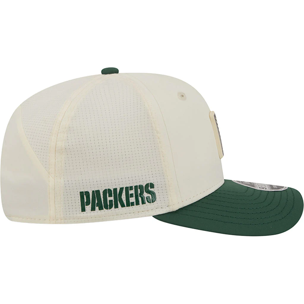 NFL Green Bay Packers New Era 2026 Training 9SEVENTY Stretch Snapback Hat - Cream - Image 5