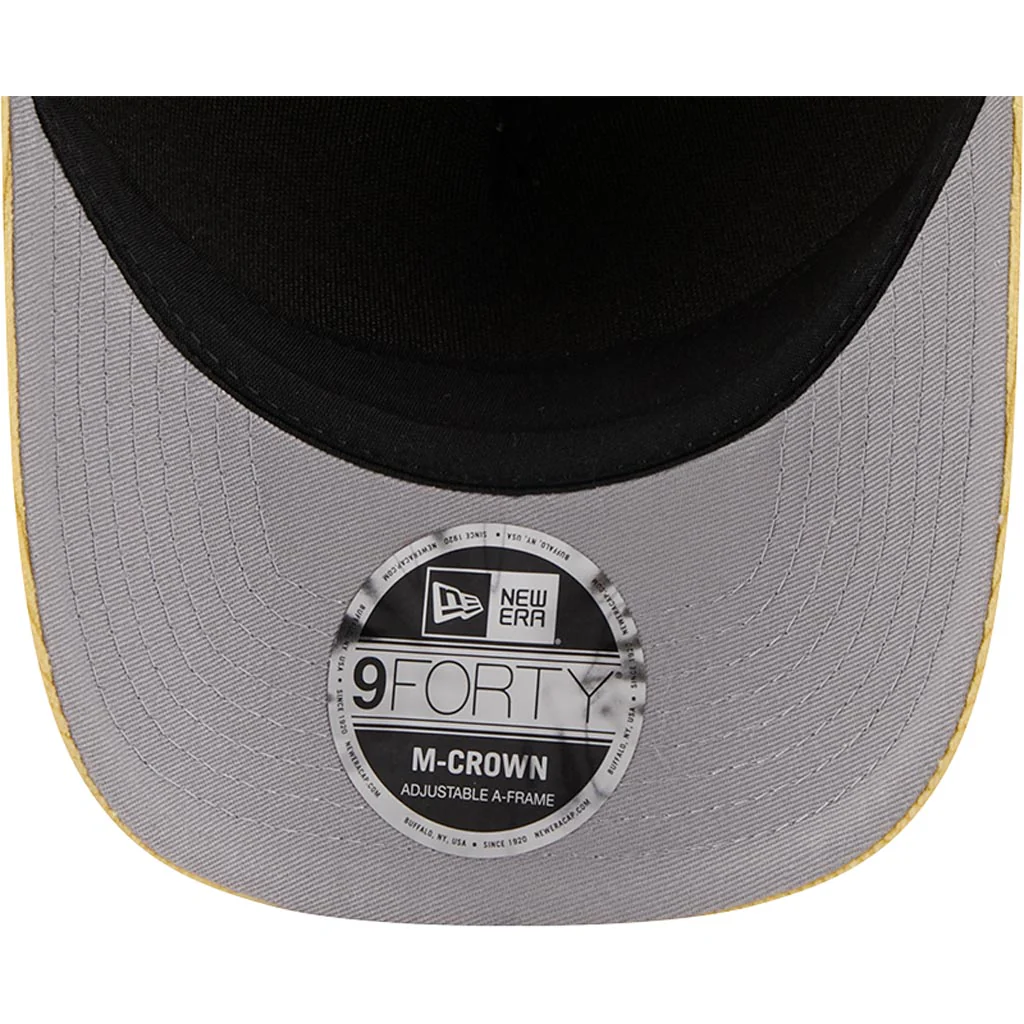 NFL Green Bay Packers New Era Corduroy 9FORTY A-Frame M-Crown Snapback Hat - Gold - Image 5