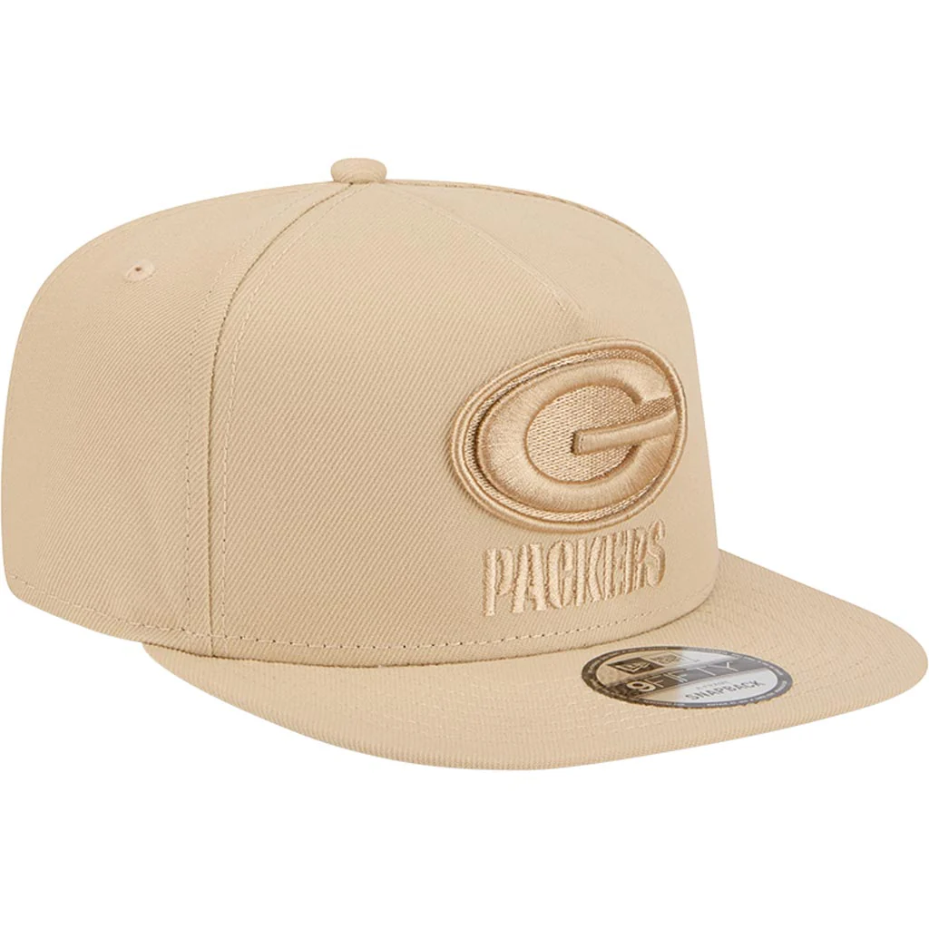 NFL Green Bay Packers New Era Dry Wood 9FIFTY A-Frame Snapback Hat - Tan - Image 2