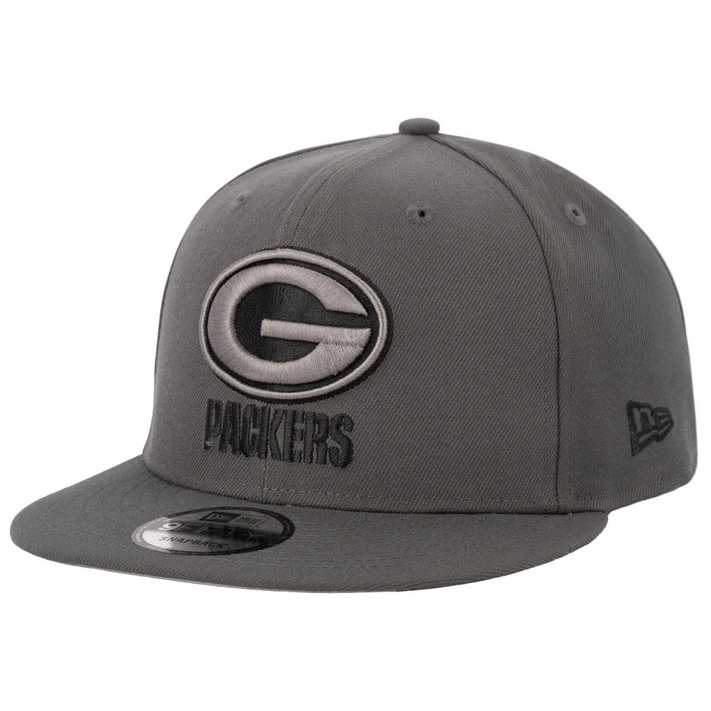 NFL Green Bay Packers New Era Gray Prestige 9FIFTY Snapback Hat - Graphite