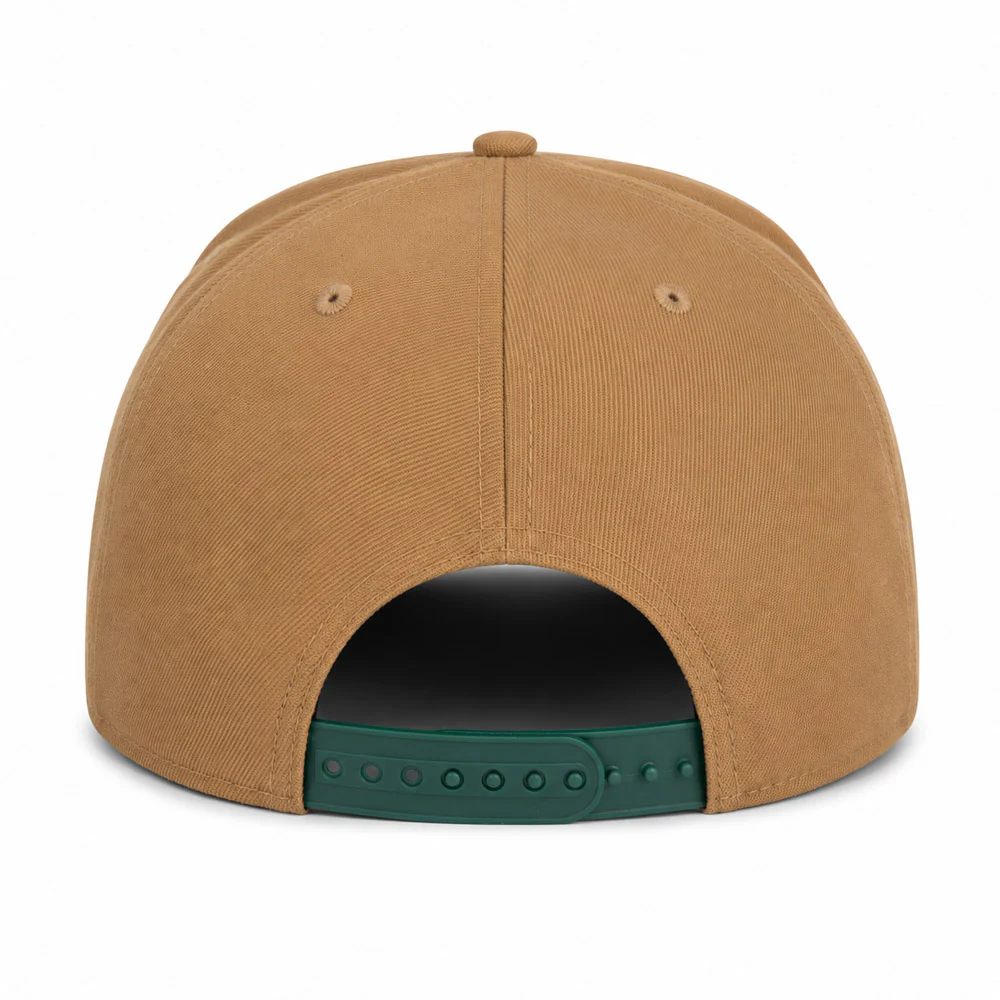 NFL Green Bay Packers New Era Khaki 9FIFTY A-Frame Snapback Hat - Khaki - Image 2