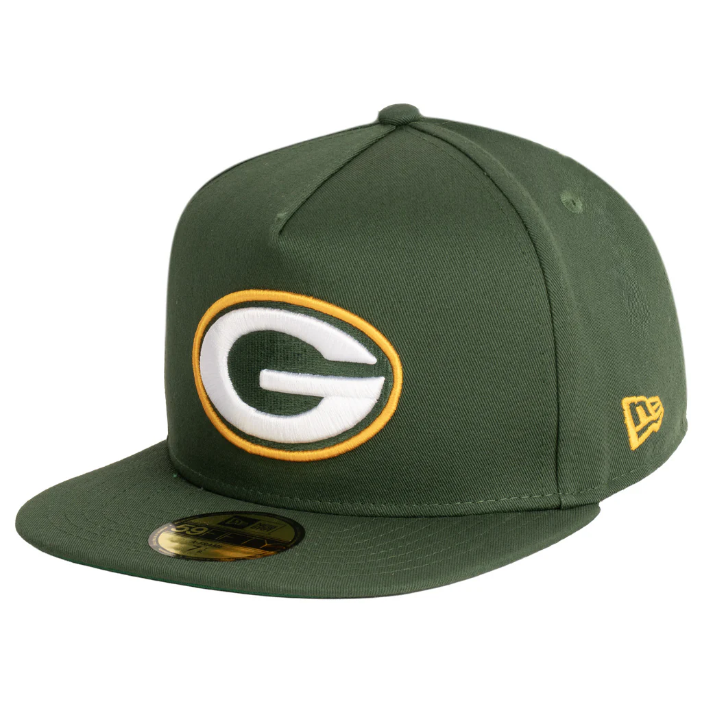 NFL Green Bay Packers New Era OTC 59FIFTY A-Frame Fitted Hat - Green