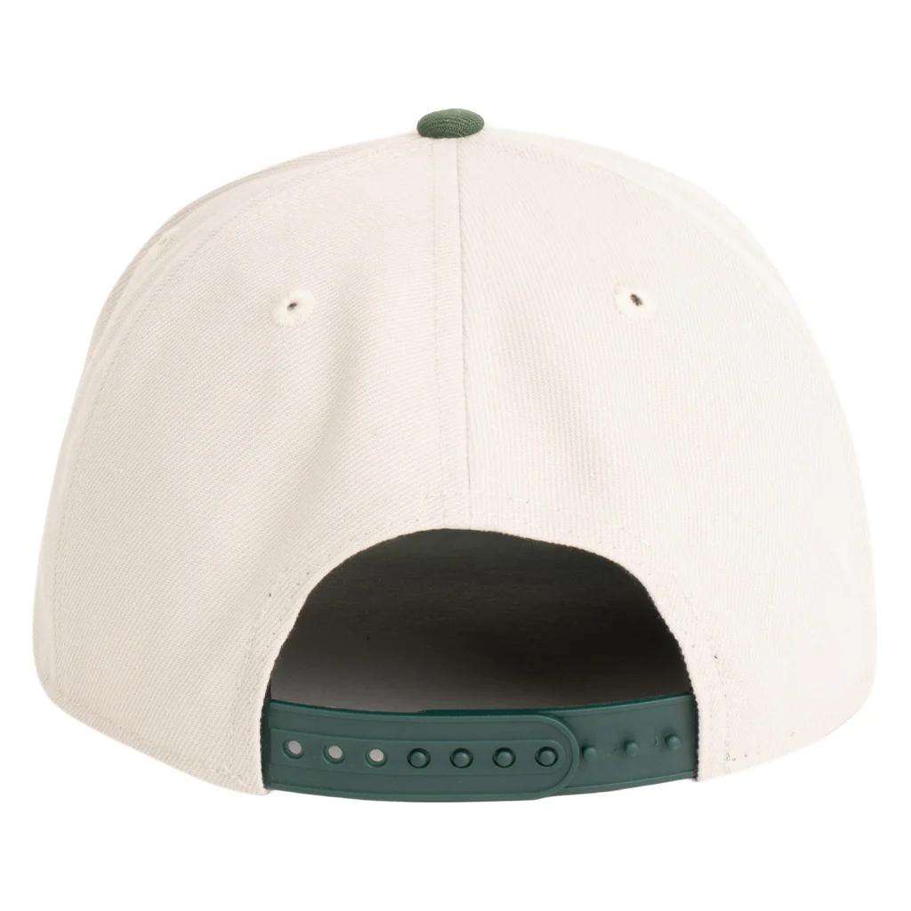 NFL Green Bay Packers New Era Two-Tone Primary Team Color Stone 9FIFTY A-Frame Snapback Hat - Stone - Image 2