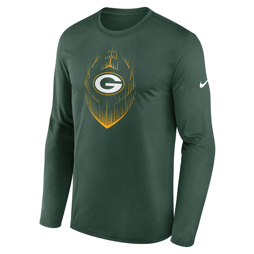 NFL Green Bay Packers Nike 2024 Icon Legend Long Sleeve T-Shirt - Green - Image 2