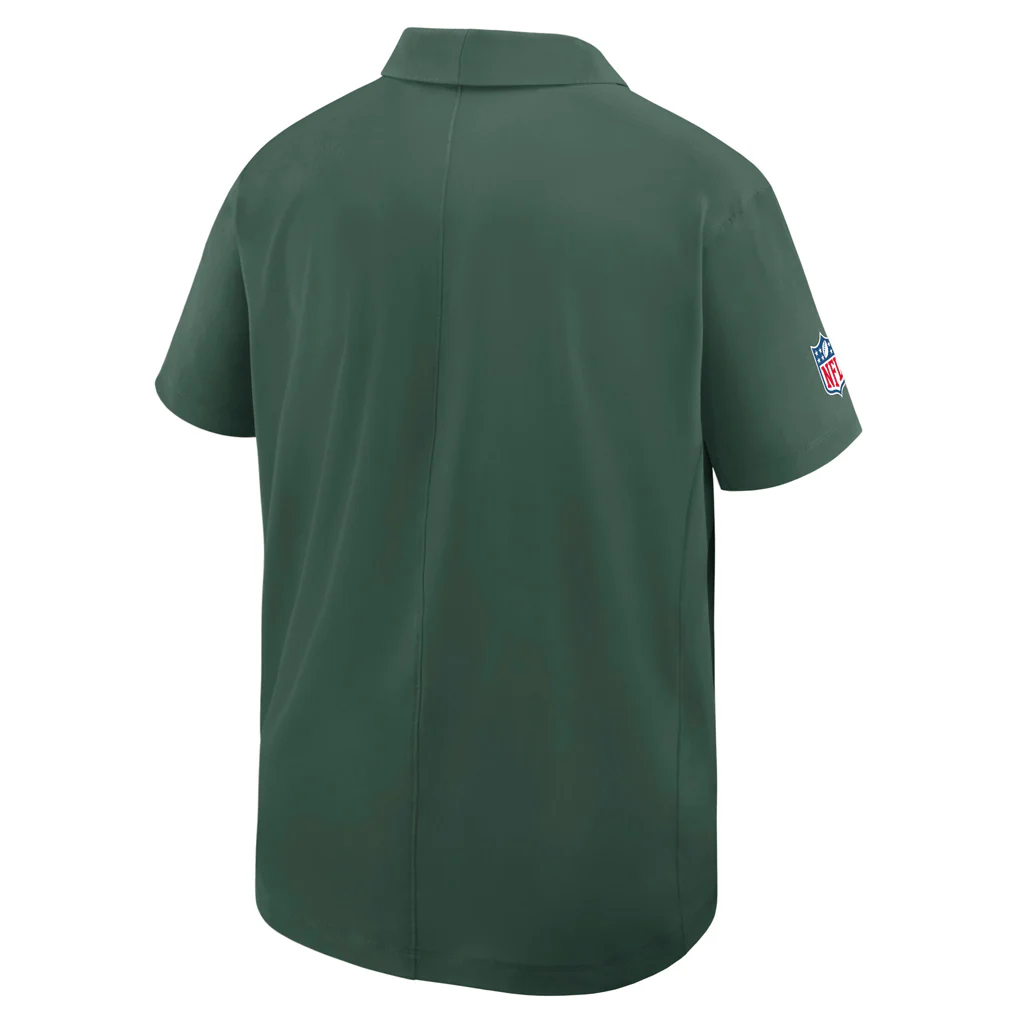 NFL Green Bay Packers Nike 2025 Dri-Fit Sideline Woven Polo - Green - Image 3