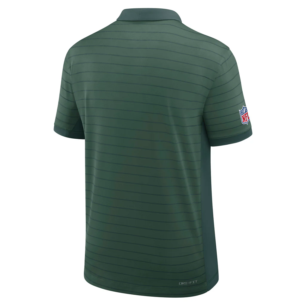NFL Green Bay Packers Nike 2025 Dri-Fit Striped Polo - Green - Image 3