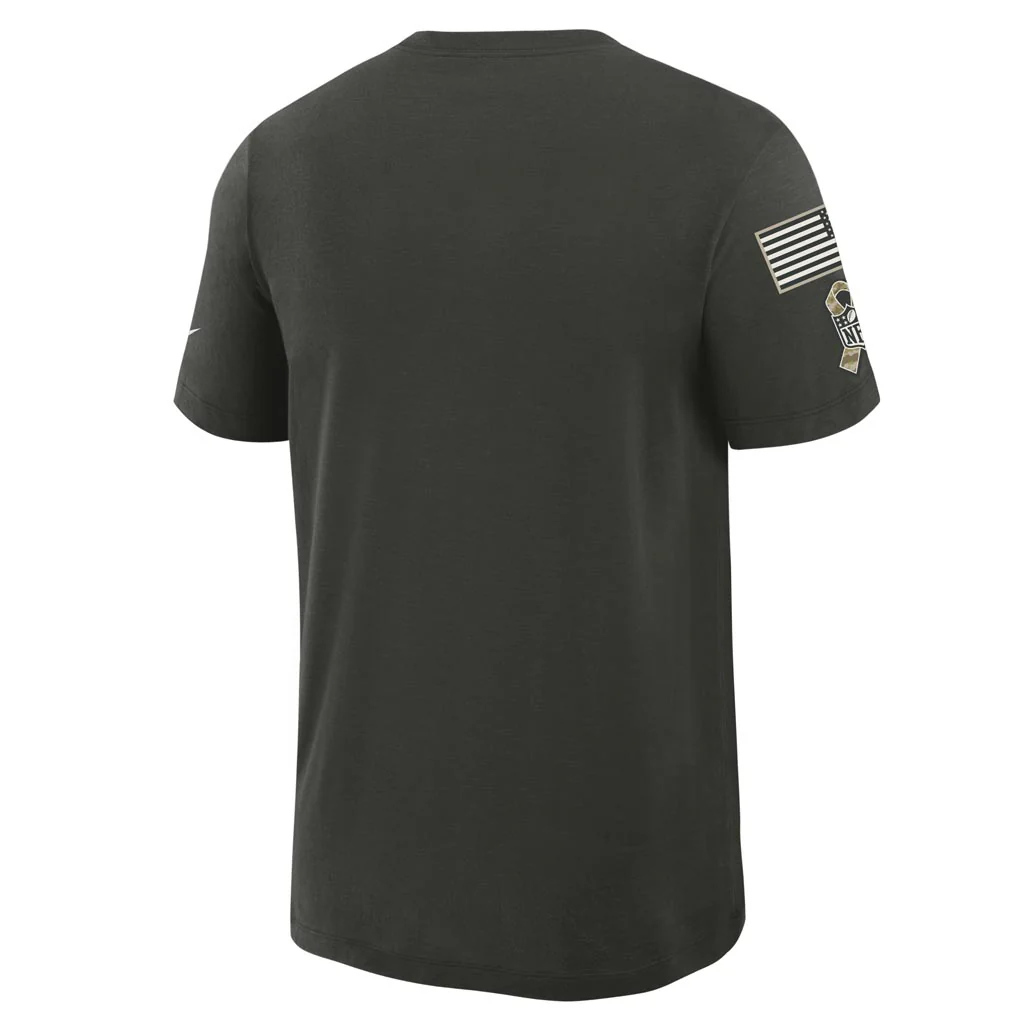 NFL Green Bay Packers Nike 2025 Salute to Service Slub T-Shirt - Green - Image 3