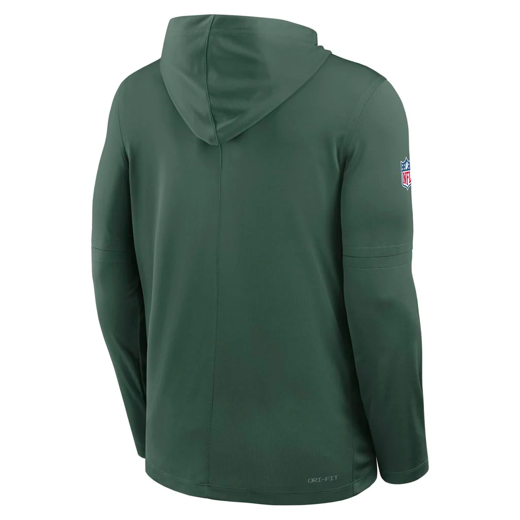 NFL Green Bay Packers Nike 2025 Sideline Lightweight Hoodie - Green - Image 3