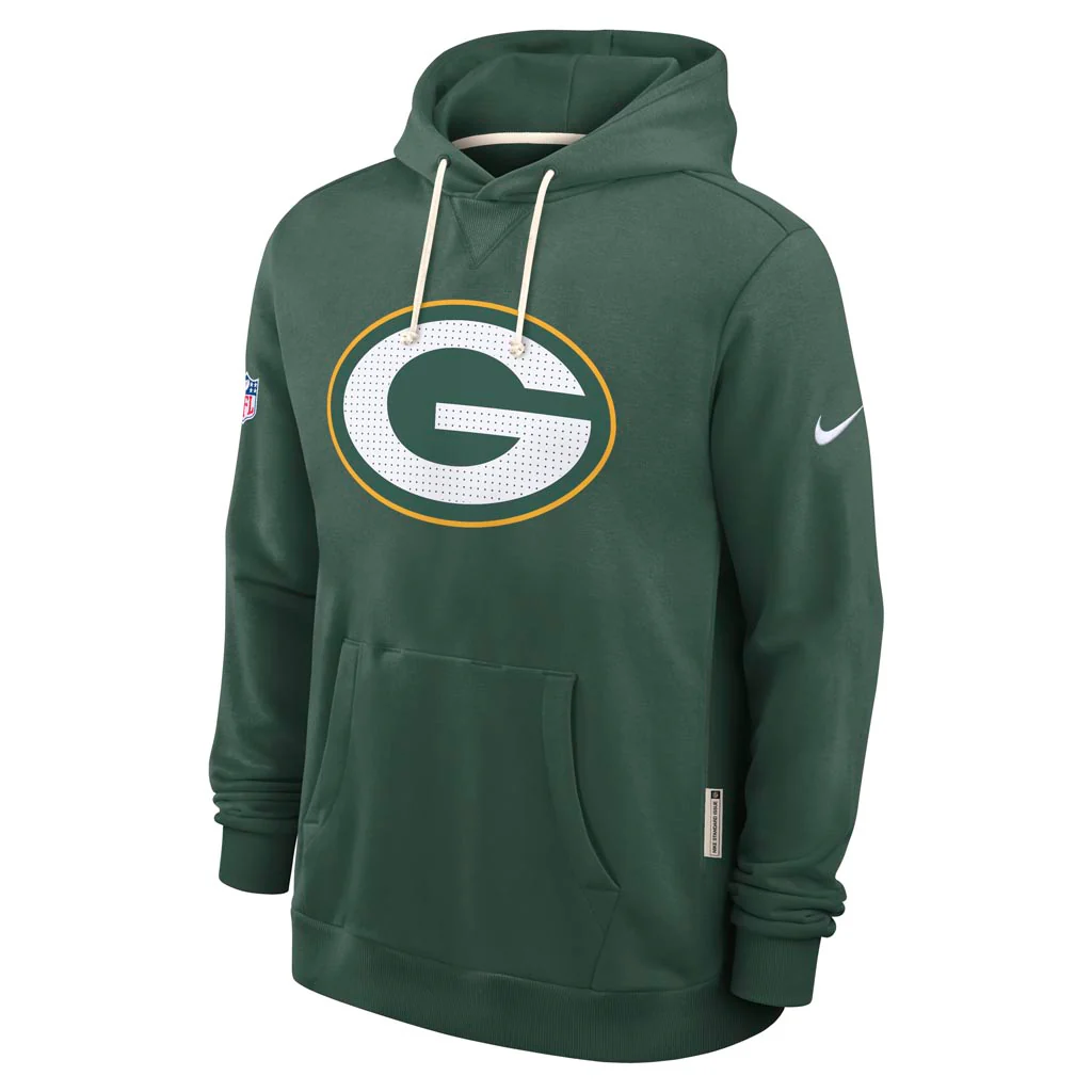 NFL Green Bay Packers Nike 2025 Sideline Standard Issue Pullover Hoodie - Green - Image 2