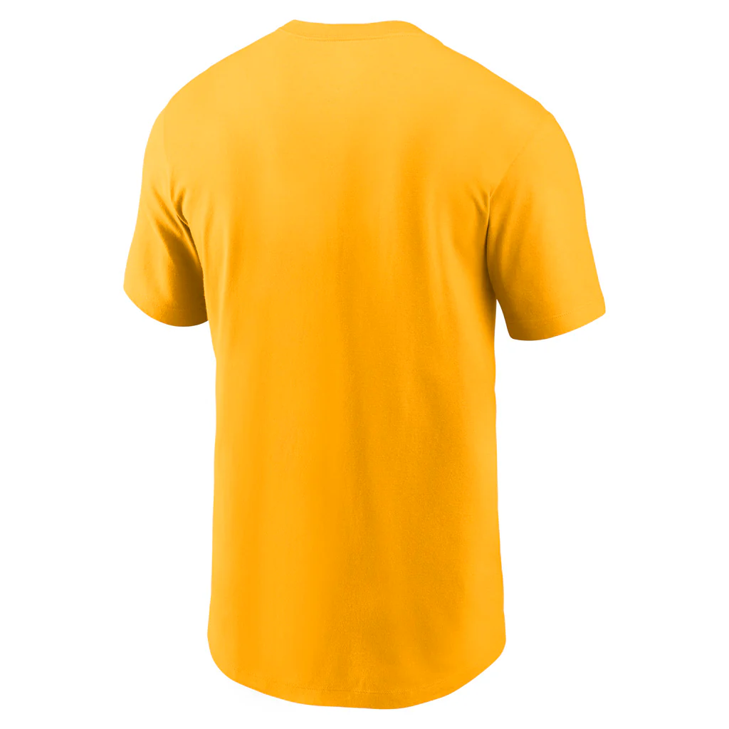 NFL Green Bay Packers Nike Cotton Essential Logo T-Shirt - Yellow - Image 3