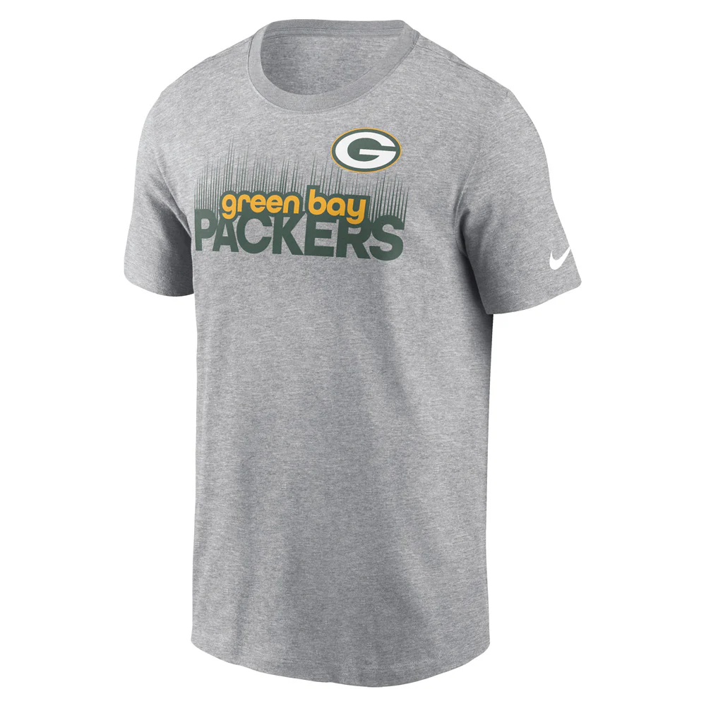 NFL Green Bay Packers Nike Local Essential T-Shirt - Heather Gray - Image 2