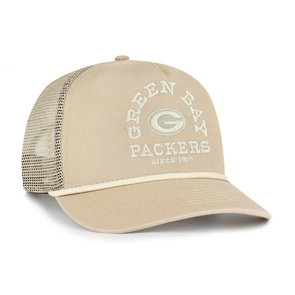 NFL Green Bay Packers Nike Ranchero Mesh Hitch Snapback Trucker Hat - Khaki - Image 2