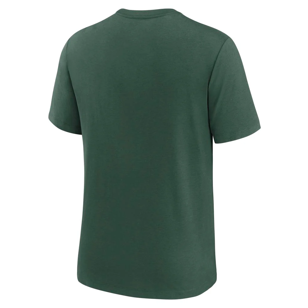 NFL Green Bay Packers Nike Tri-Blend Rewind T-Shirt - Green - Image 3