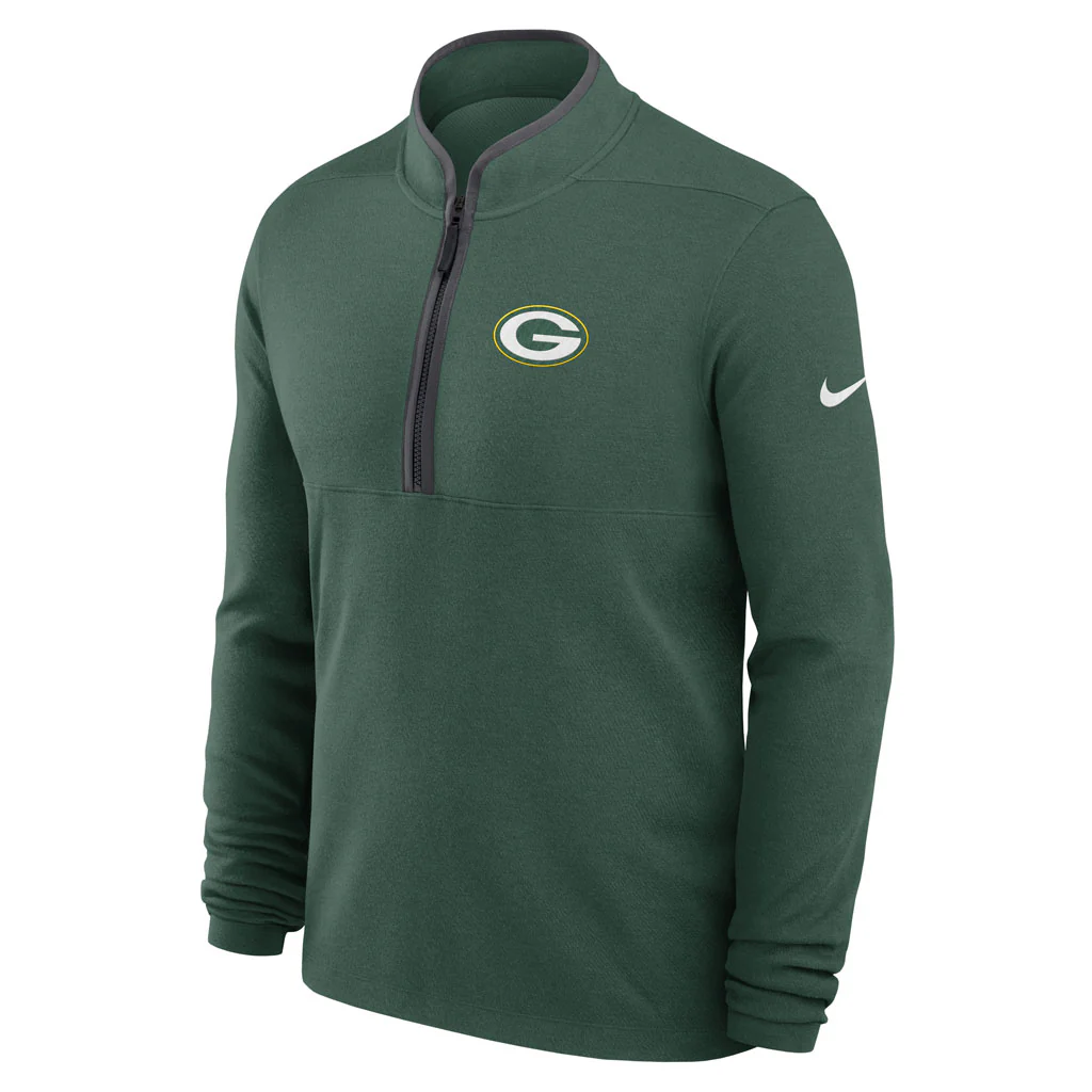NFL Green Bay Packers Nike Victory Half-Zip Pullover Top - Green - Image 2