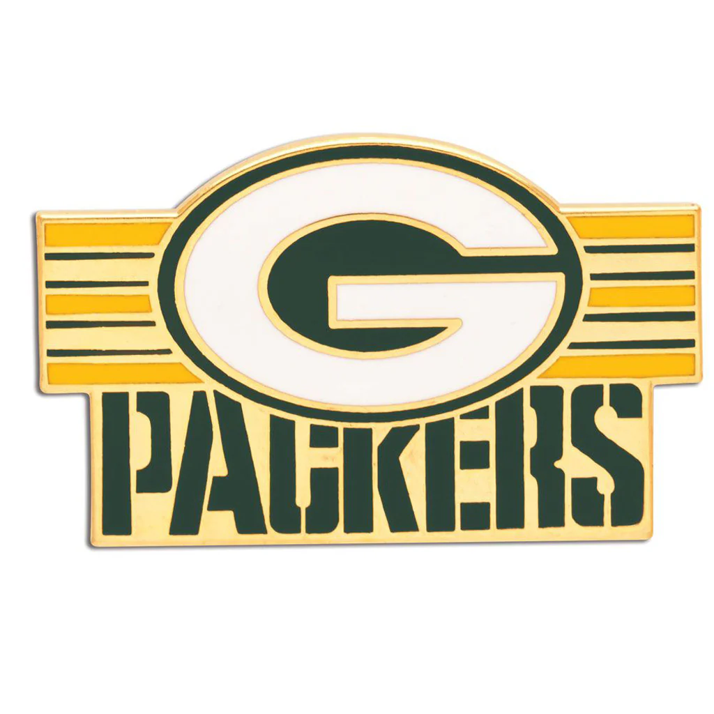 NFL Green Bay Packers WinCraft Logo & Name Pin - Yellow