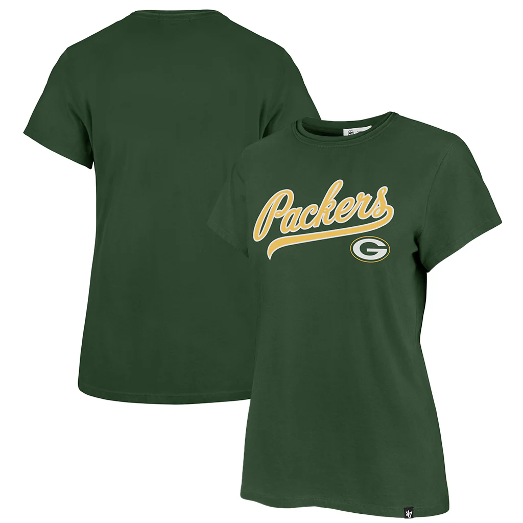 NFL Green Bay Packers Women's '47 Tail Sweep Frankie T-Shirt - Green