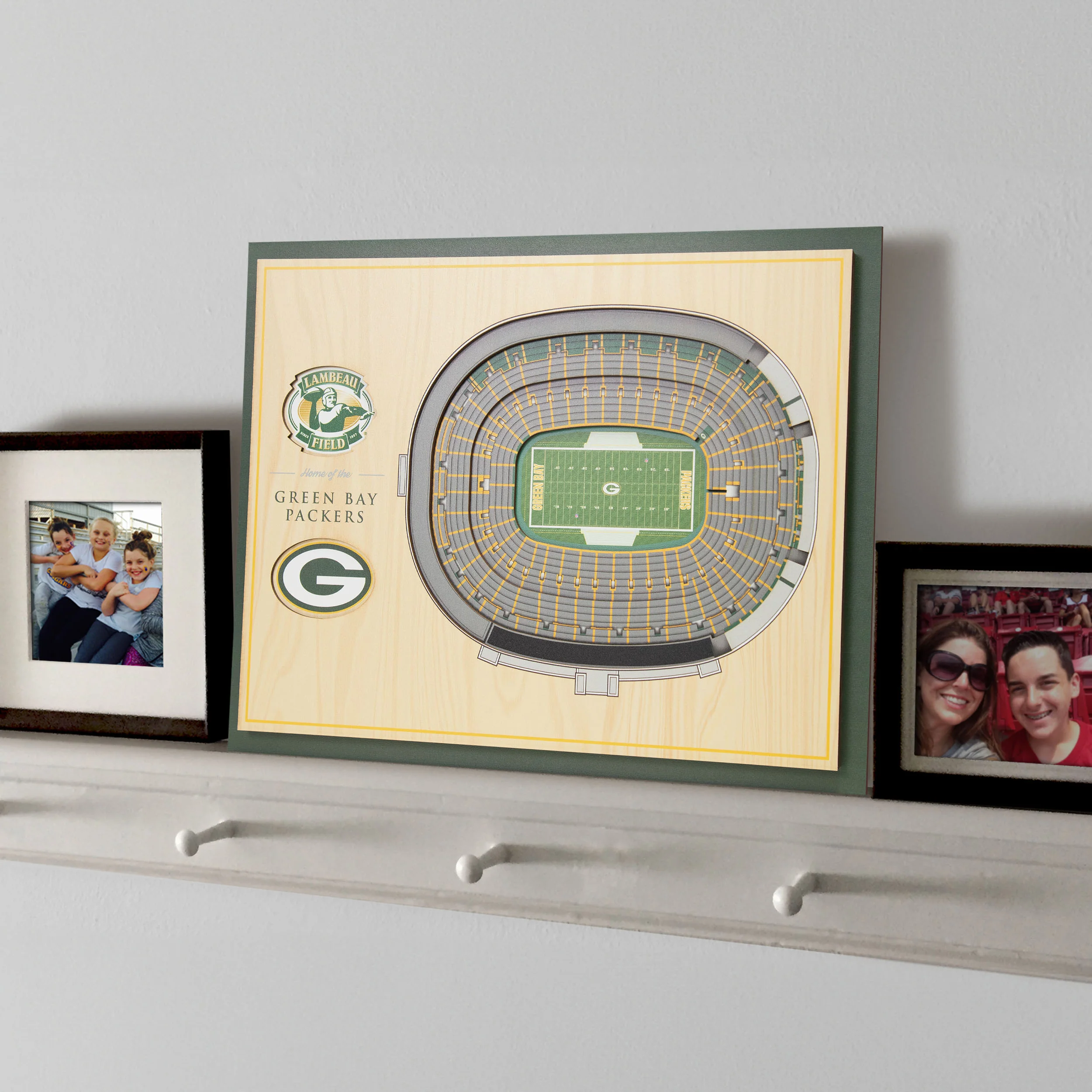NFL Green Bay Packers You the fan 5-Layer Stadium View Wall Art - Image 2