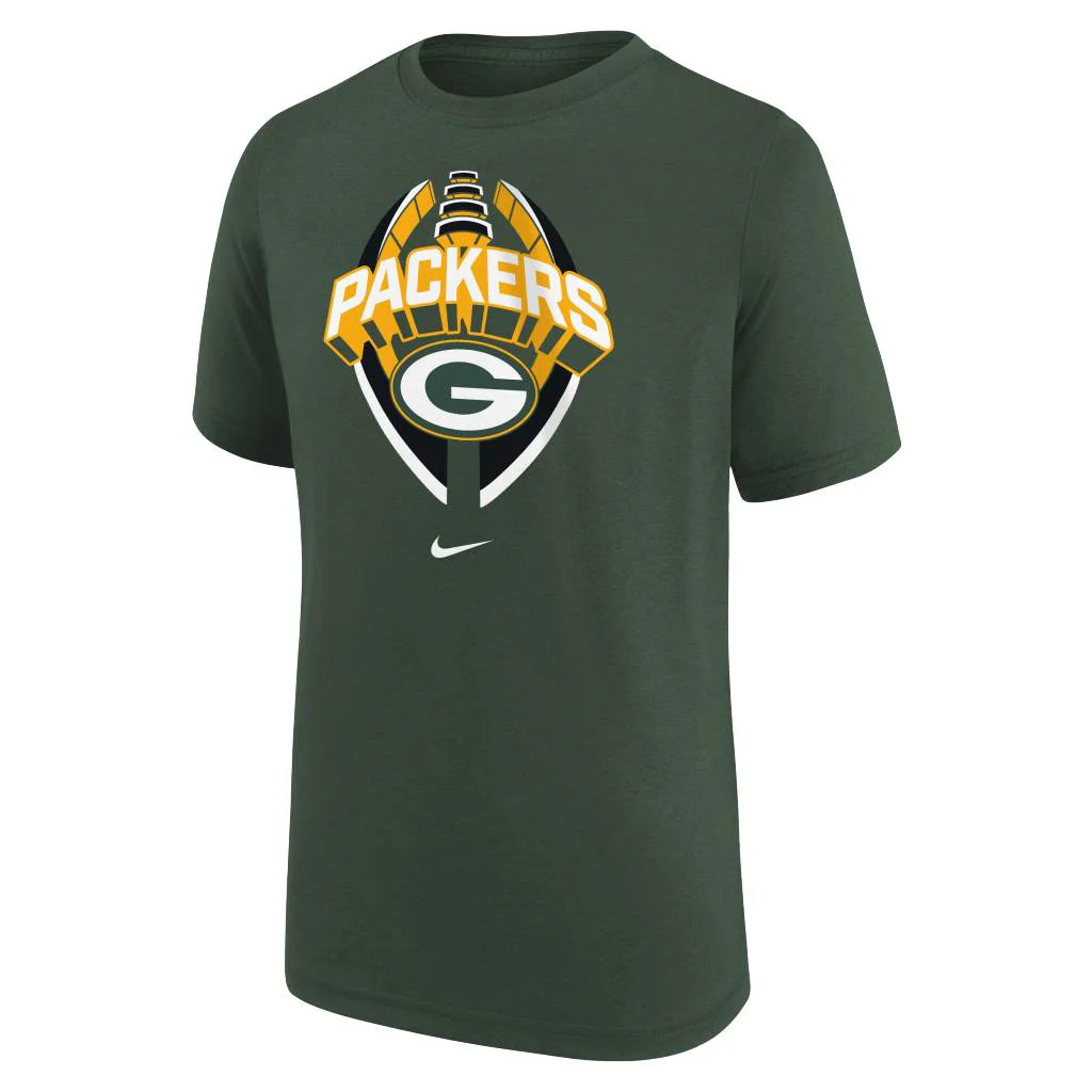 NFL Green Bay Packers Youth Nike Icon T-Shirt - Green - Image 2