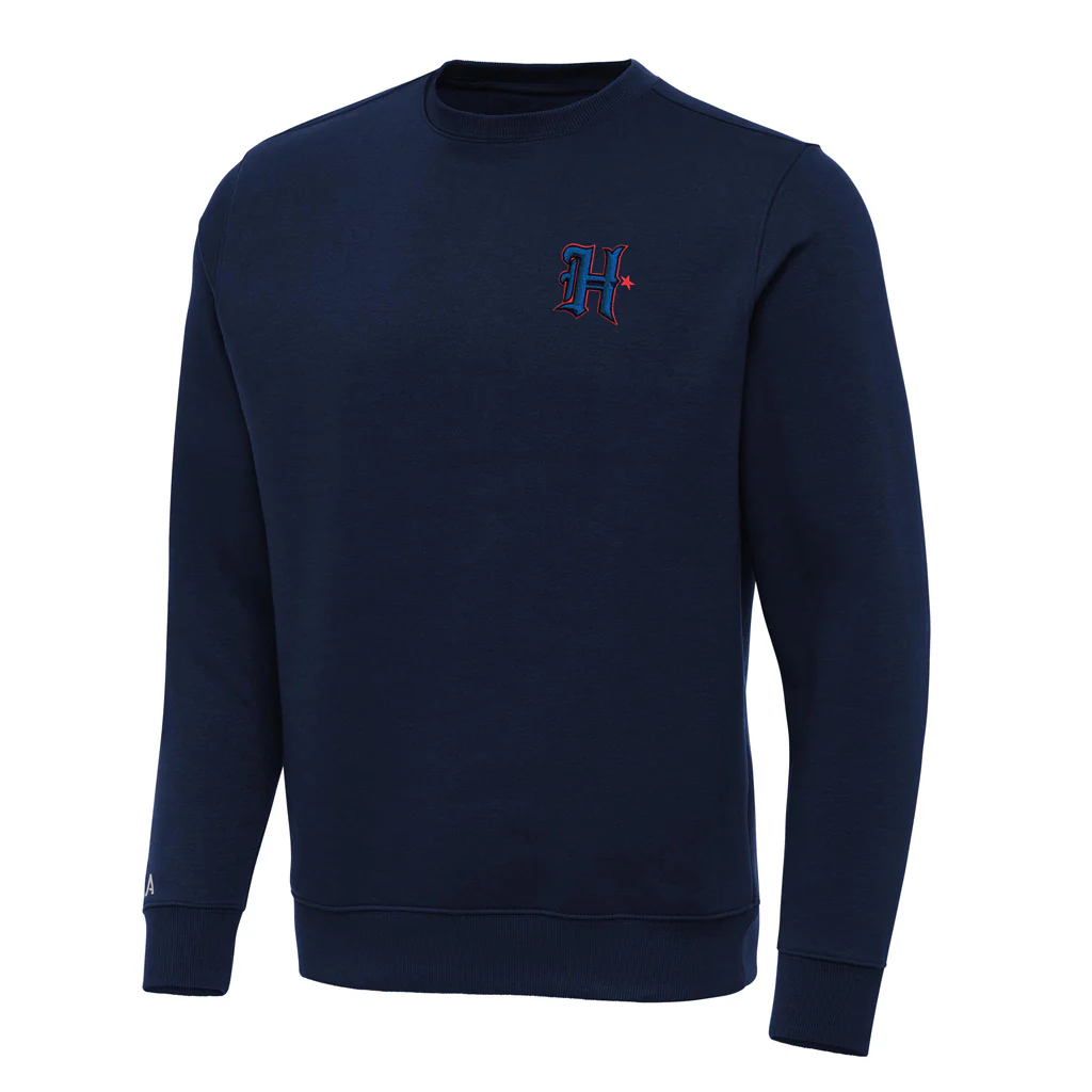 NFL Houston Texans Antigua Alternate Victory Crewneck Sweater - Navy