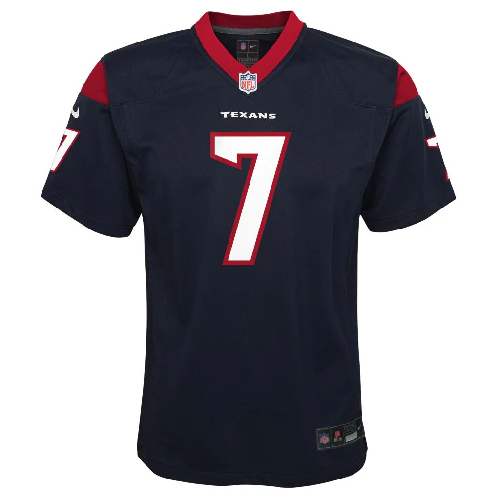 NFL Houston Texans CJ Stroud Youth Nike Home Game Jersey - Navy - Image 2