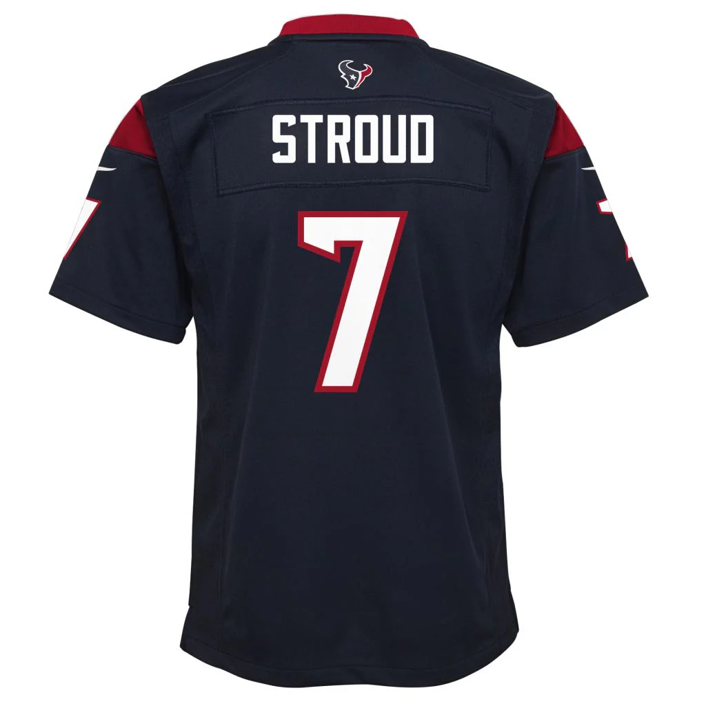 NFL Houston Texans CJ Stroud Youth Nike Home Game Jersey - Navy - Image 3
