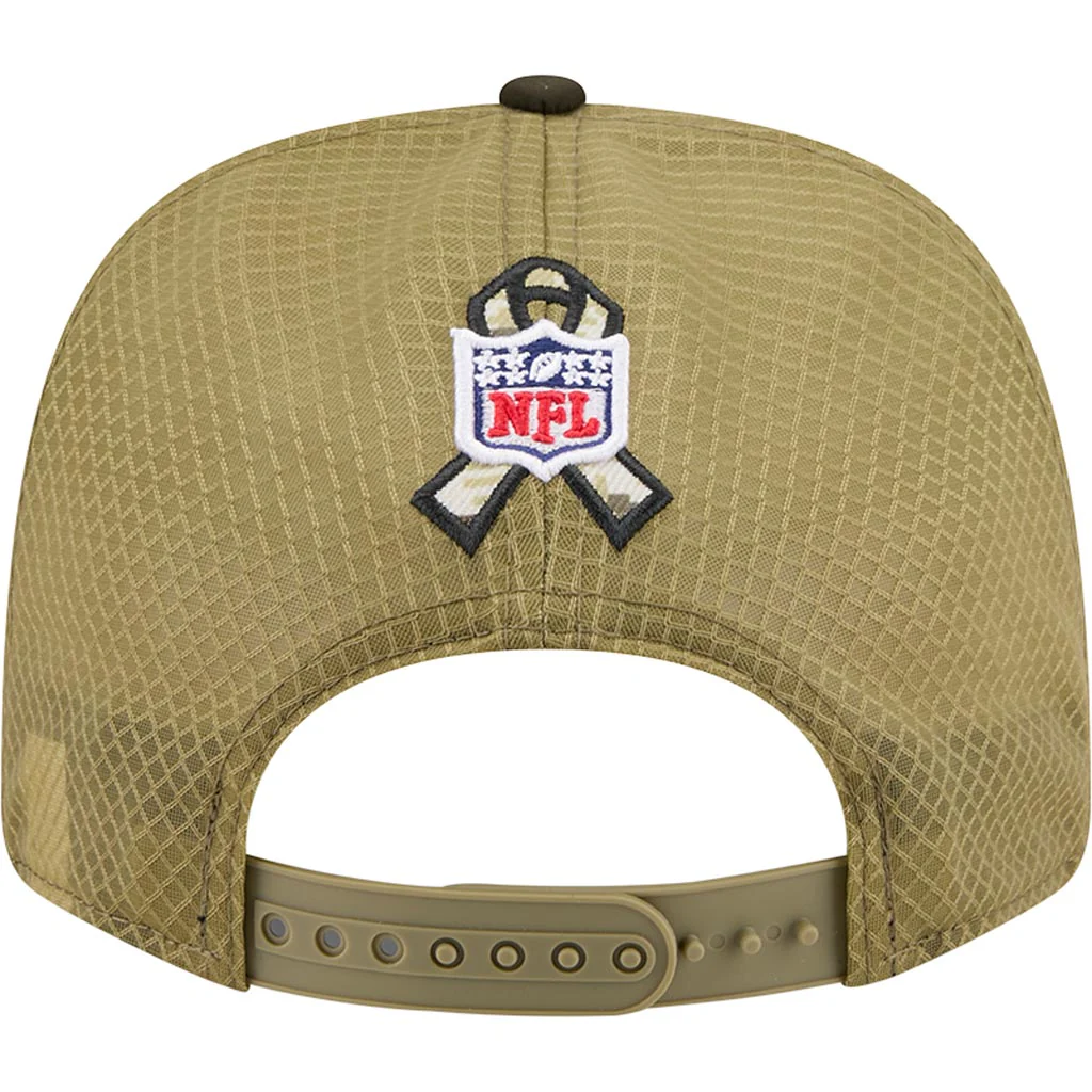 NFL Houston Texans New Era 2025 Salute to Service 9SEVENTY Stretch-Snapback Hat - Green - Image 4