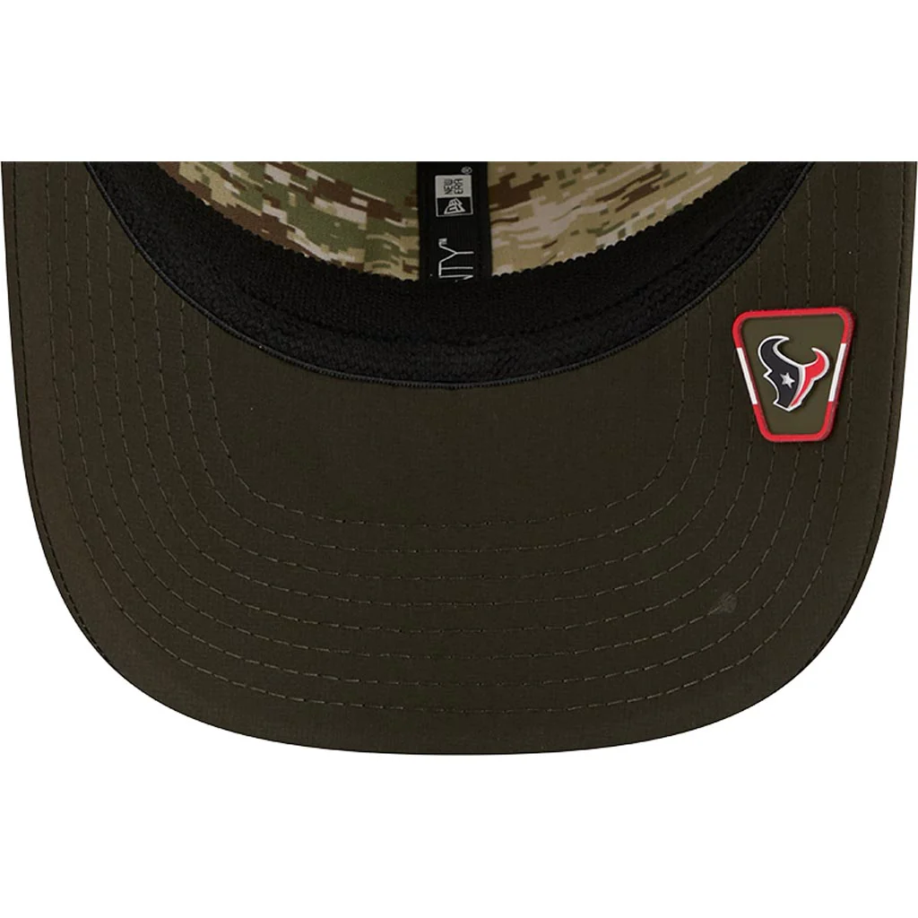 NFL Houston Texans New Era 2025 Salute to Service 9SEVENTY Stretch-Snapback Hat - Green - Image 5
