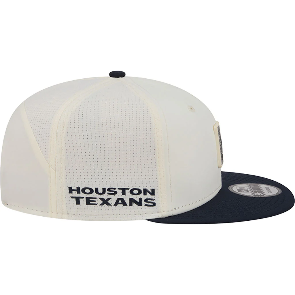 NFL Houston Texans New Era 2026 Training 9FIFTY Snapback Hat - Cream - Image 5