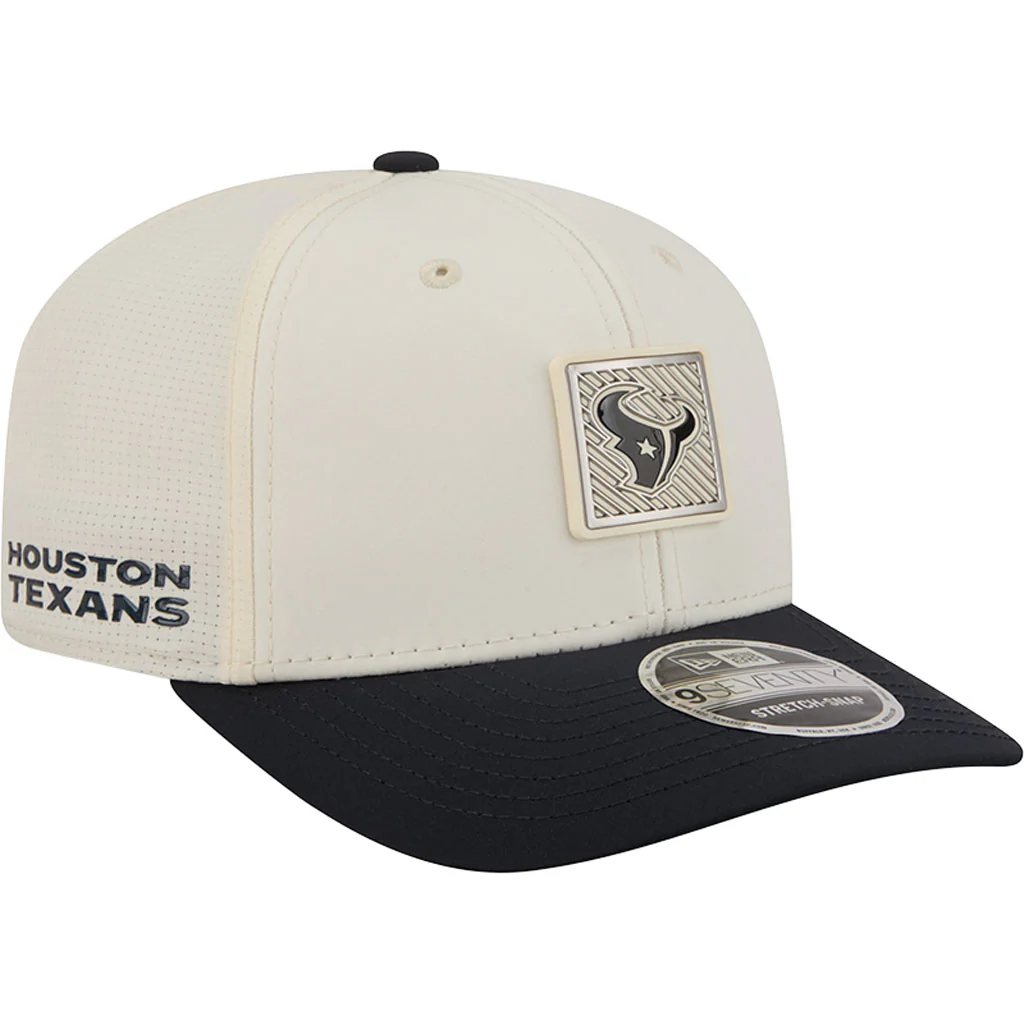 NFL Houston Texans New Era 2026 Training 9SEVENTY Stretch Snapback Hat - Cream - Image 2