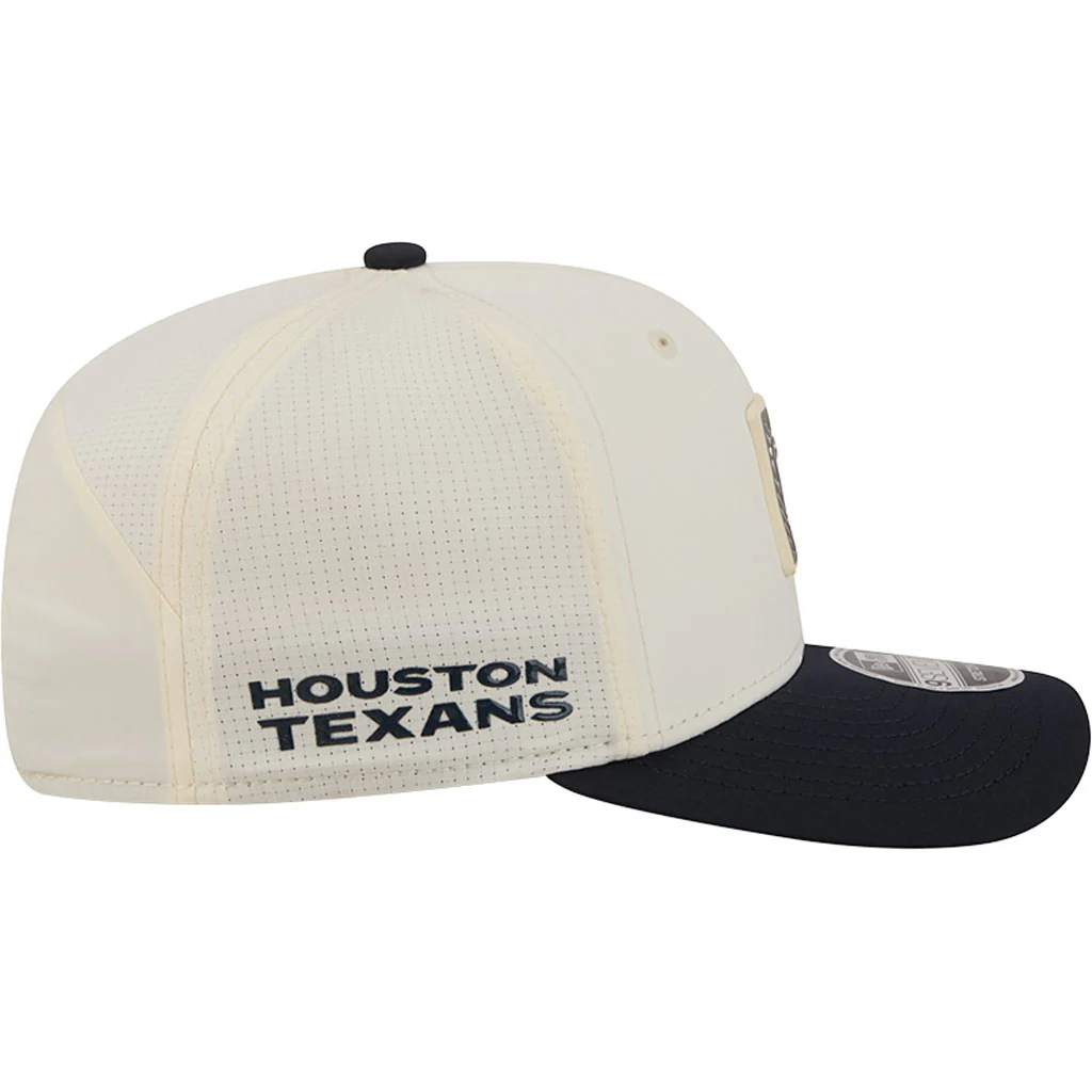 NFL Houston Texans New Era 2026 Training 9SEVENTY Stretch Snapback Hat - Cream - Image 5