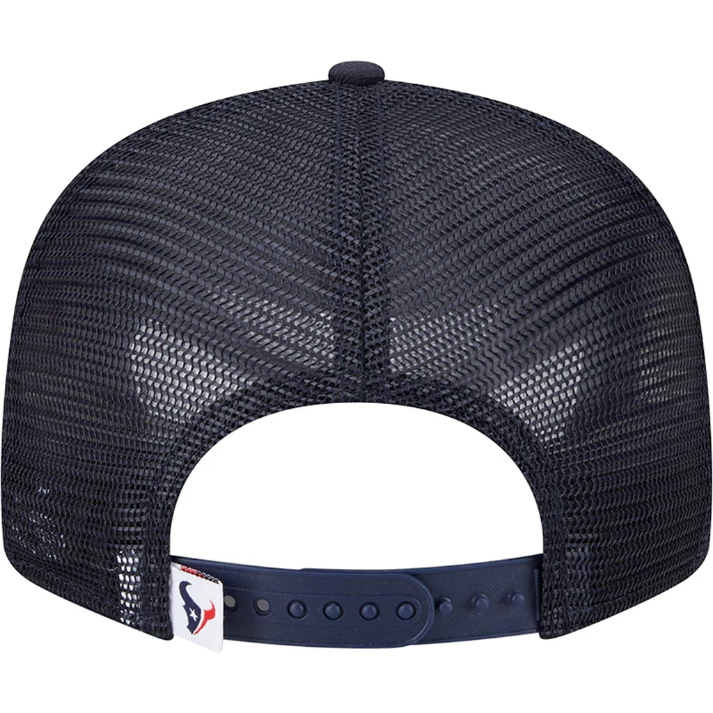 NFL Houston Texans New Era 9FIFTY Snapback Trucker Hat - Navy - Image 4