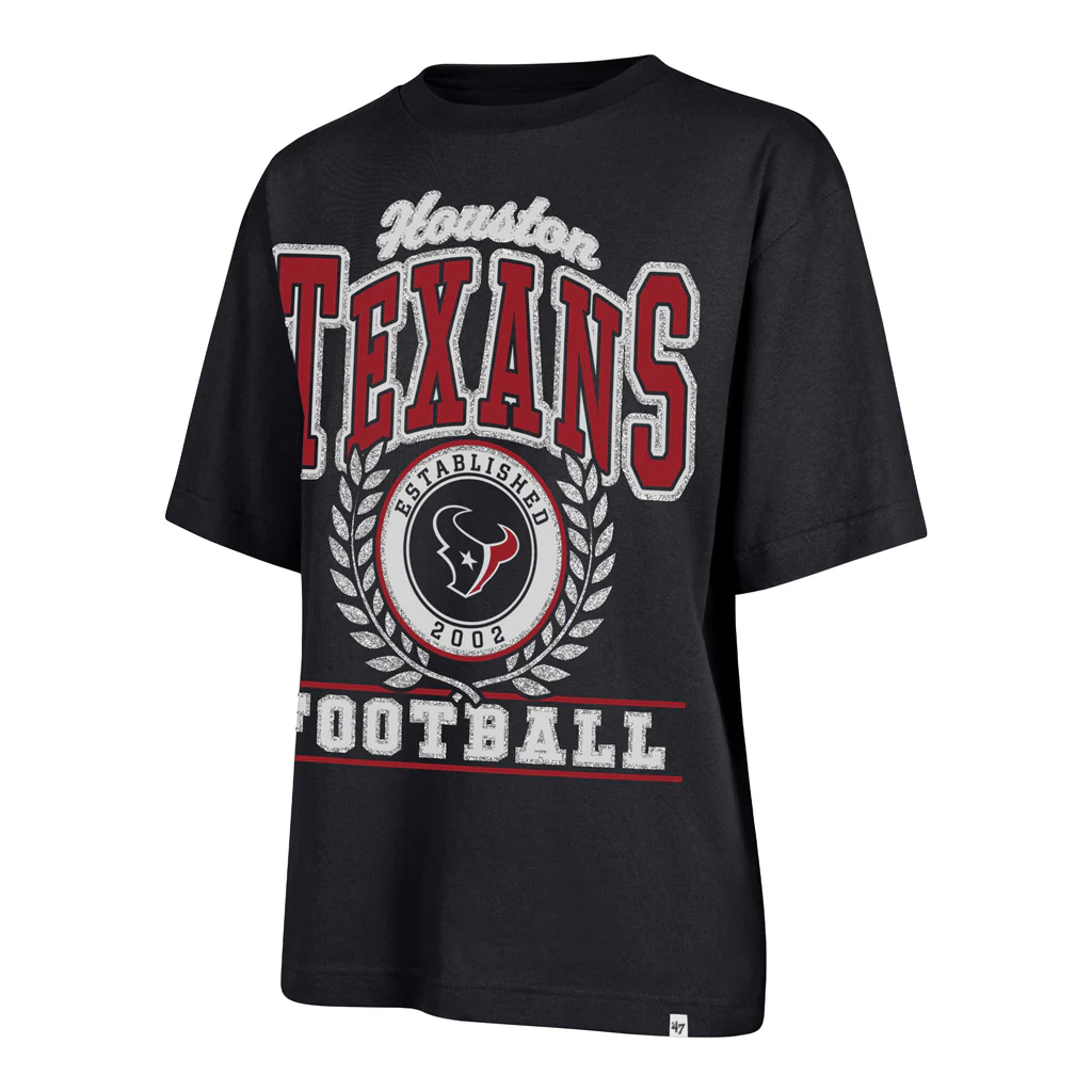 NFL Houston Texans Women's '47 Ring True Foundation T-Shirt - Navy - Image 2