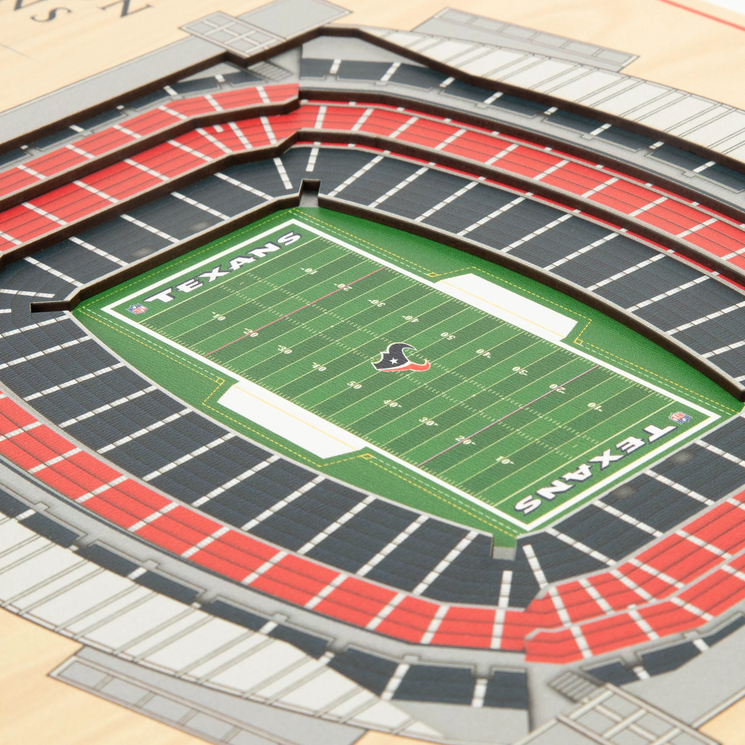 NFL Houston Texans You the fan 5-Layer Stadium View Wall Art - Image 3