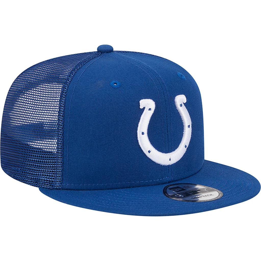 NFL Indianapolis Colts New Era 9FIFTY Snapback Trucker Hat - Blue - Image 2
